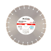 Алмазный диск MATRIX 350х25,4 мм (железобетон) (сухой/мокрый рез PRO)