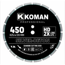 Диск алмазный KOMAN Professional d 450 мм (18") бетон Диск алмазный KOMAN Professional d 450 мм (18") бетон