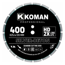 Диск алмазный KOMAN Professional d 400 мм (16") бетон Диск алмазный KOMAN Professional d 400 мм (16") бетон
