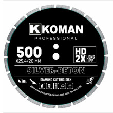 Диск алмазный KOMAN Professional d 500 мм (20") бетон Диск алмазный KOMAN Professional d 500 мм (20") бетон