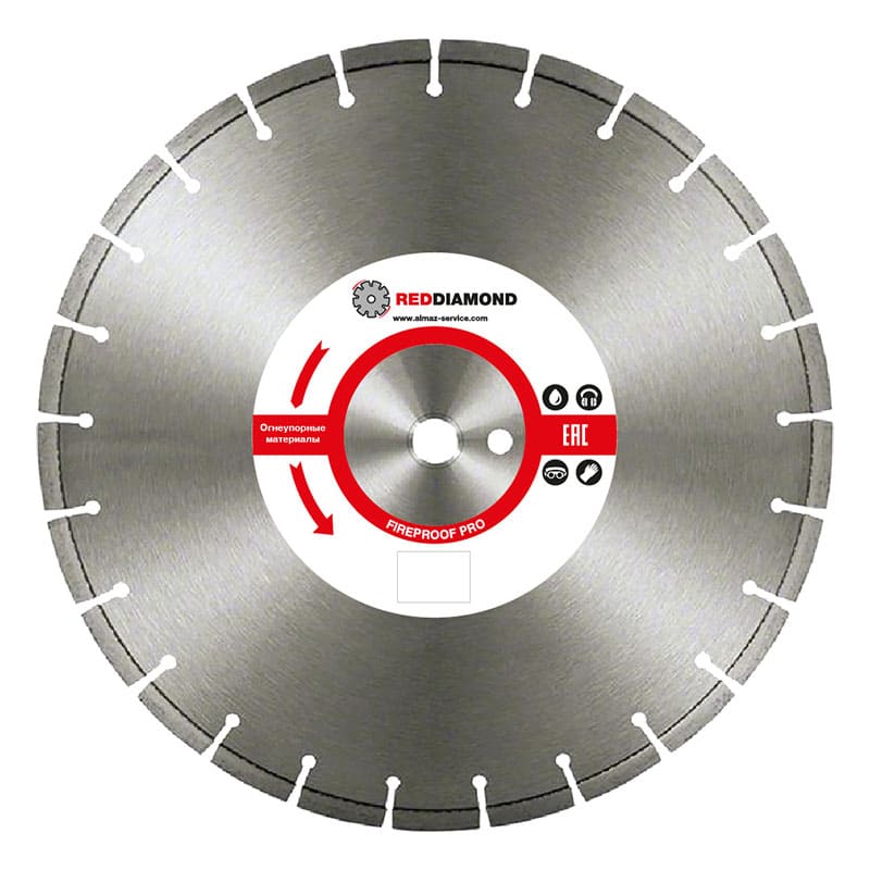 Диск по огнеупорам RedDiamond Fireproof Pro d0400/40x3,2x10/24 25,4 2114003