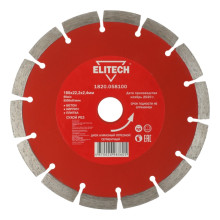 Диск алмазный Elitech 180х22,2 мм бетон 1820.058100 Диск алмазный Elitech 180х22,2 мм бетон 1820.058100
