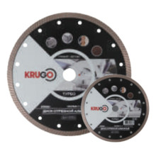 Диск алмазный турбо KRUGO 125x2.0x22.23x8/10мм