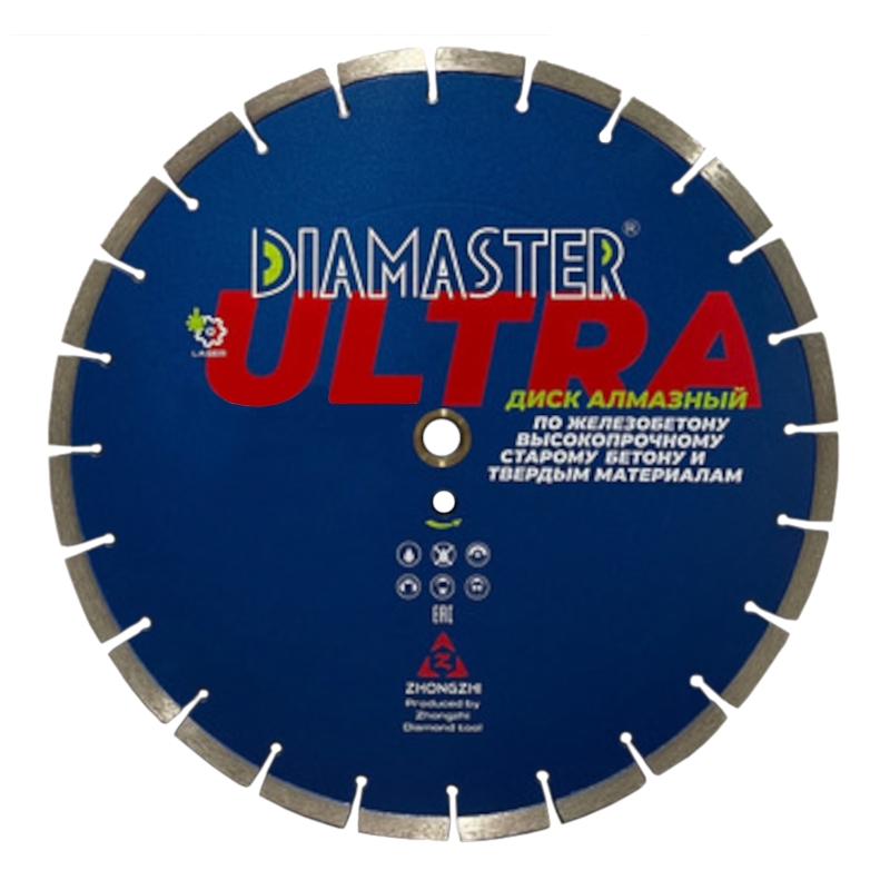 Диск алмазный сегментный DIAMASTER Laser ULTRA d 500x2,8x25,4 (железобетон)