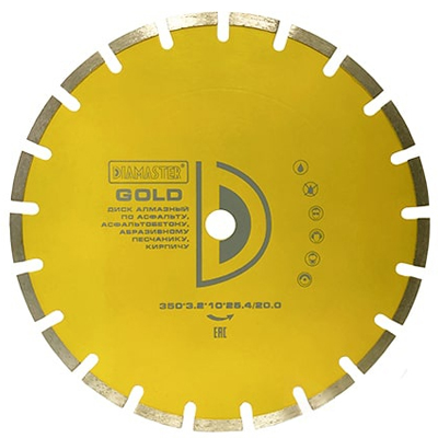 Алмазный диск по асфальту GOLDEN TYPE d 350 мм Алмазный диск по асфальту GOLDEN TYPE d 350 мм