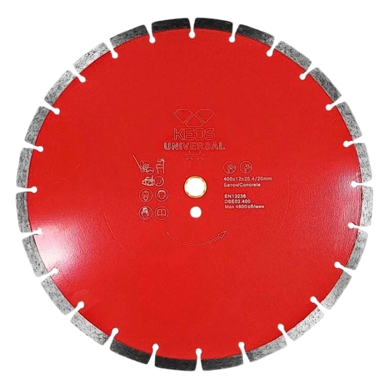 Диск алмазный по бетону KEOS ECO 400x25,4x20 мм Диск алмазный по бетону KEOS ECO 400x25,4x20 мм