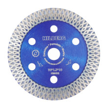 Диск алмазный турбо ультратонкий Hilberg Hard Materials Х-type 76х10х10 Толщина реж. кромки 1,3 мм
