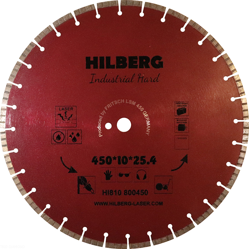 Диск алмазный Hilberg Industrial Hard 450 мм Диск алмазный Hilberg Industrial Hard 450 мм