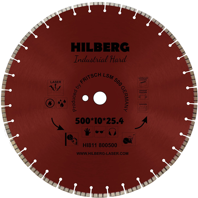 Диск алмазный Hilberg Industrial Hard 500 мм Диск алмазный Hilberg Industrial Hard 500 мм
