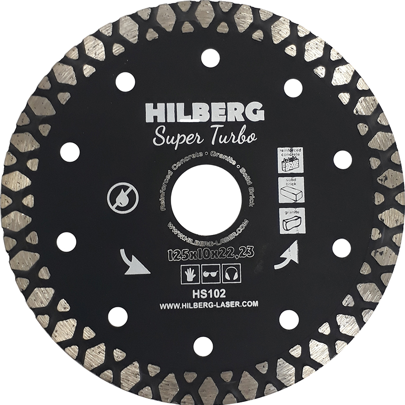 Диск алмазный Hilberg Super Turbo 125 мм Диск алмазный Hilberg Super Turbo 125 мм