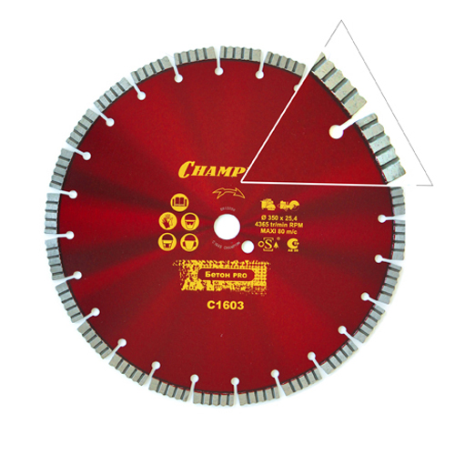 Диск алмазный по бетону Champion PRO 400/25,4/12 Concrete Crunch Диск алмазный по бетону Champion PRO 400/25,4/12 Concrete Crunch