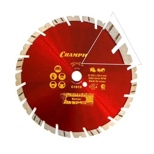 Диск алмазный универсальный Champion ST 300/25,4/14 Fast Gripper