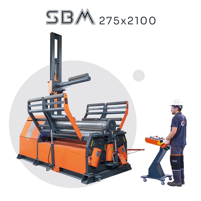 Гидравлический 4-х валковый станок MAC BENDING SBM 275х2100