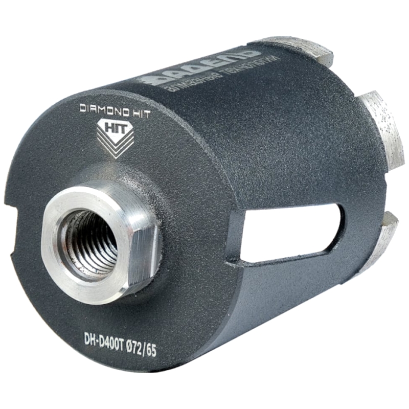 Сверло алмазное для подрозетников Адель DH-D400T (72/65 мм; M16; 6 сегментов) ДУУ00008180