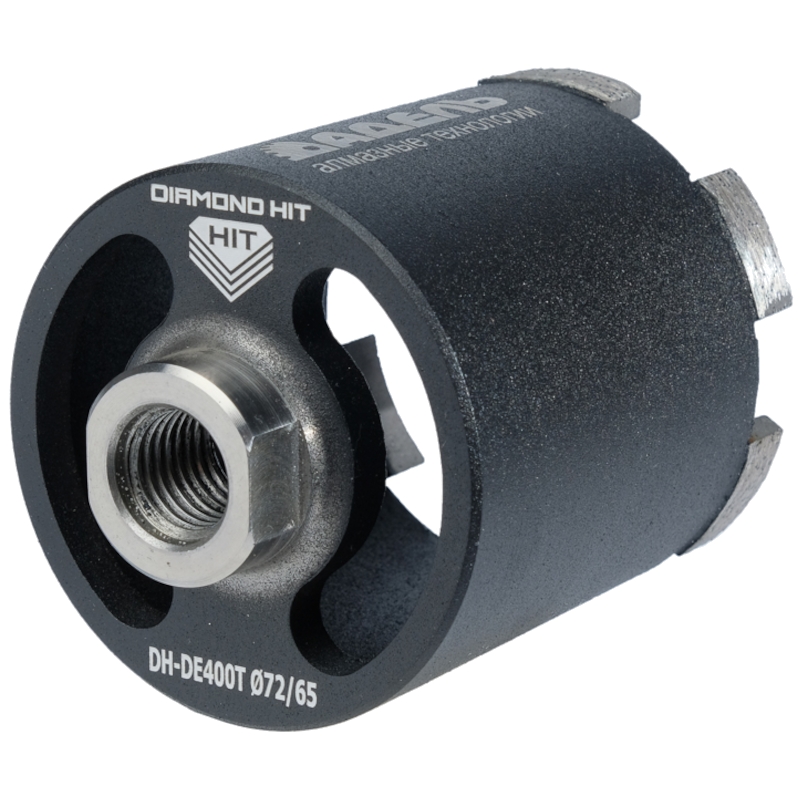 Сверло алмазное для подрозетников Адель DH-DЕ400T (72/65 мм; M16; 6 сегментов) ДУУ00008279