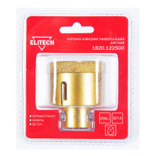 Коронка алмазная универсальная Elitech 55 мм х М14