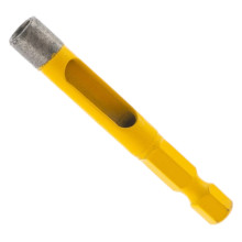 Сверло алмазное по керамограниту Denzel 8х35 мм, шестигранный хвостовик