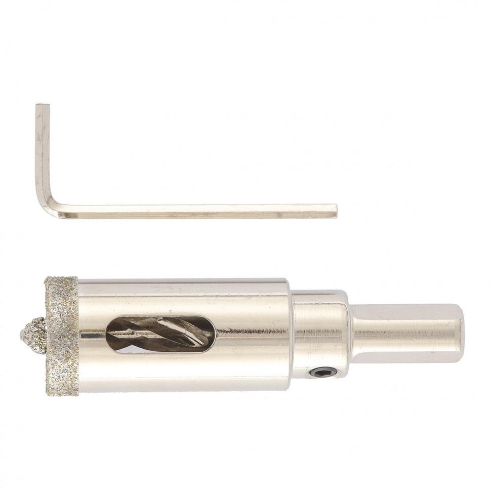 Сверло алмазное по керамограниту, 18х67 мм, трехгранный хвостовик Matrix Сверло алмазное по керамограниту, 18х67 мм, трехгранный хвостовик Matrix