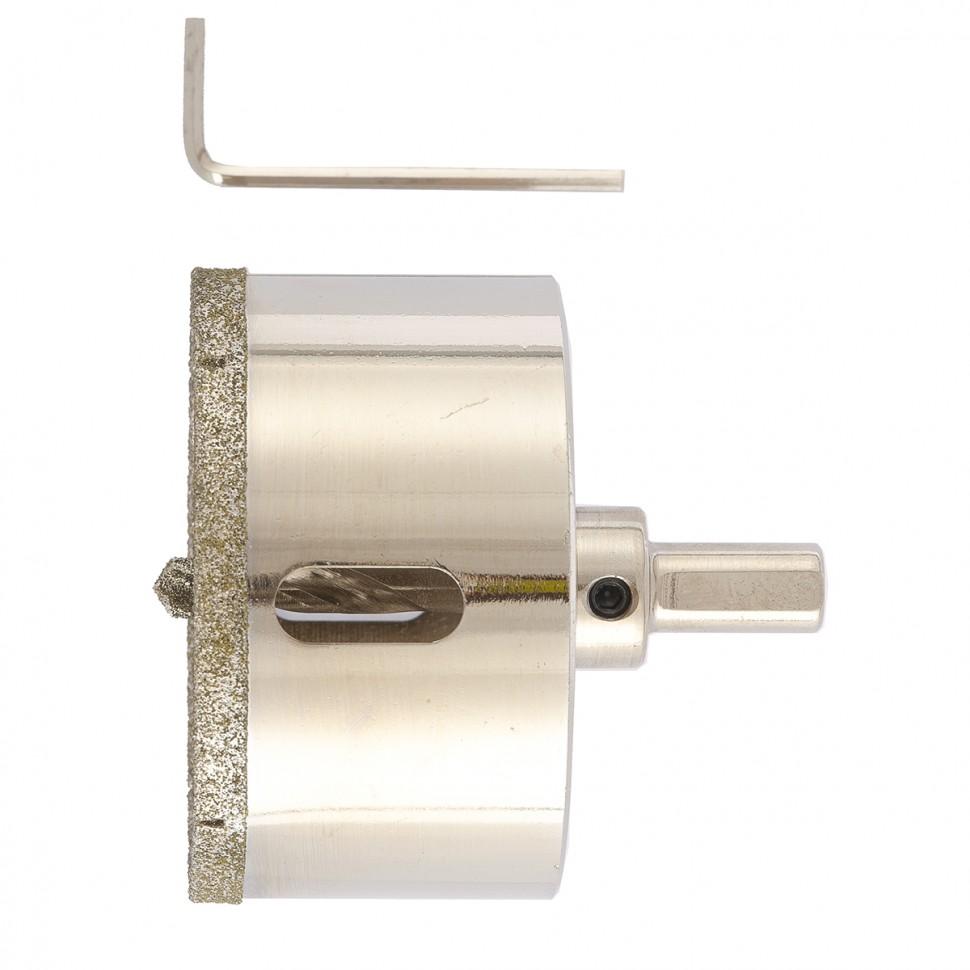 Сверло алмазное по керамограниту, 70х67 мм, трехгранный хвостовик Matrix