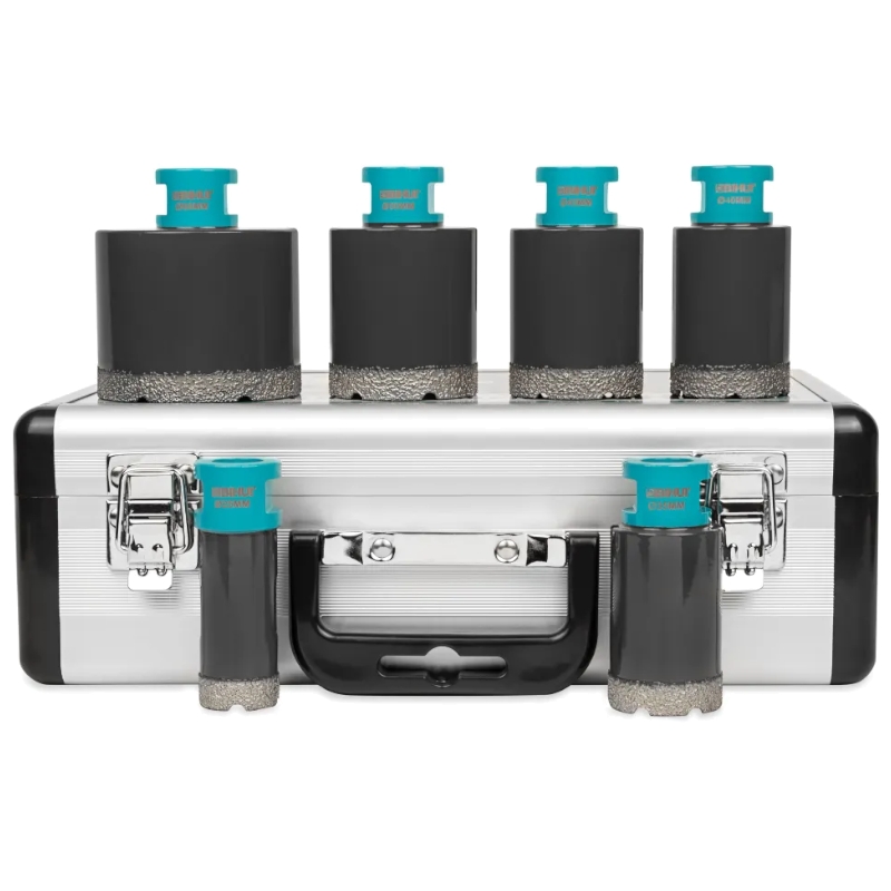 Набор коронок алмазных BIHUI 25/35/40/45/50/68 мм DBDMS6 Набор коронок алмазных BIHUI 25/35/40/45/50/68 мм DBDMS6