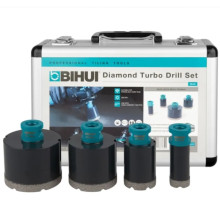 Набор алмазных коронок BIHUI 25/40/60/70 мм упак / 4 шт DBDMK4