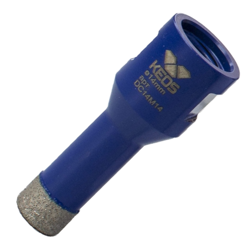 Коронка алмазная по керамограниту KEOS PRO 14мм M14 с воском Коронка алмазная по керамограниту KEOS PRO 14мм M14 с воском