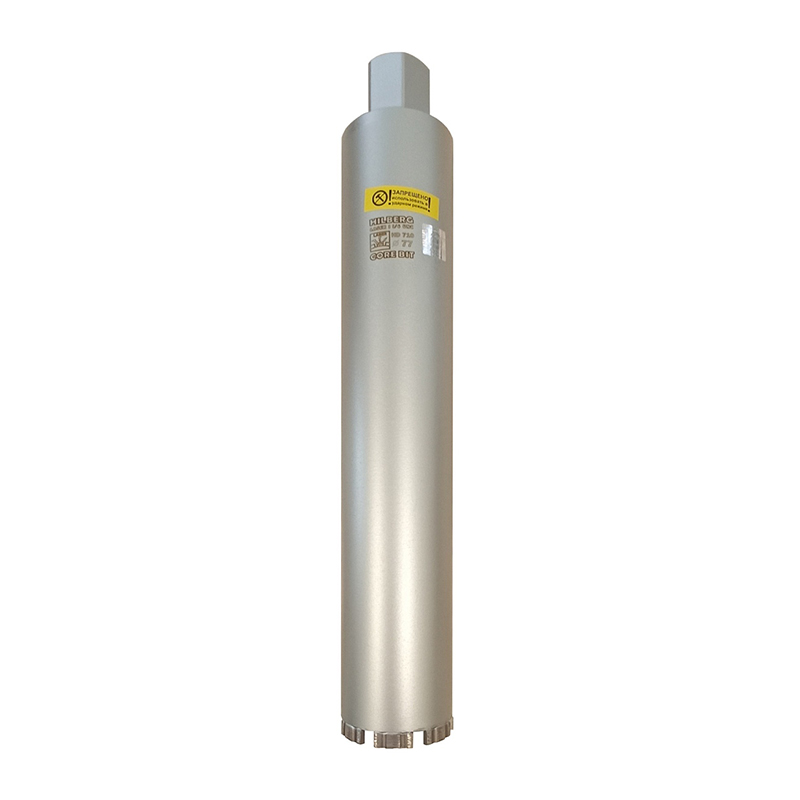 Коронка алмазная 77x450 Hilberg Laser 1 1/4 UNC HD710 Коронка алмазная 77x450 Hilberg Laser 1 1/4 UNC HD710