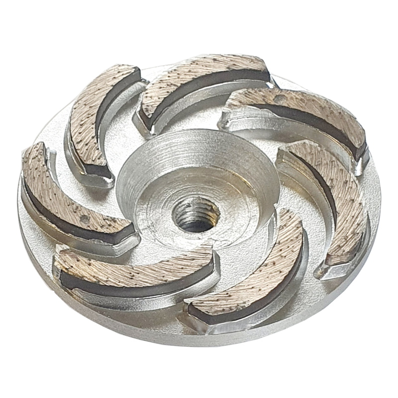 Алмазная чашка алюминиевая по граниту Ниборит 100 мм х М14, тонкая шлифовка Алмазная чашка алюминиевая по граниту Ниборит 100 мм х М14, тонкая шлифовка