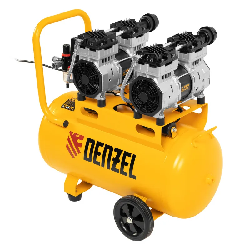 Компрессор безмасляный малошумный Denzel DLS 1500/50 Компрессор безмасляный малошумный Denzel DLS 1500/50