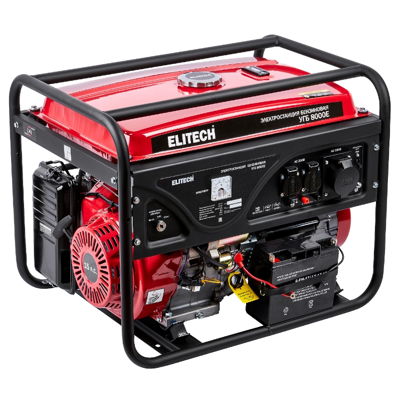 Генератор бензиновый Elitech УГБ 8000Е Генератор бензиновый Elitech УГБ 8000Е