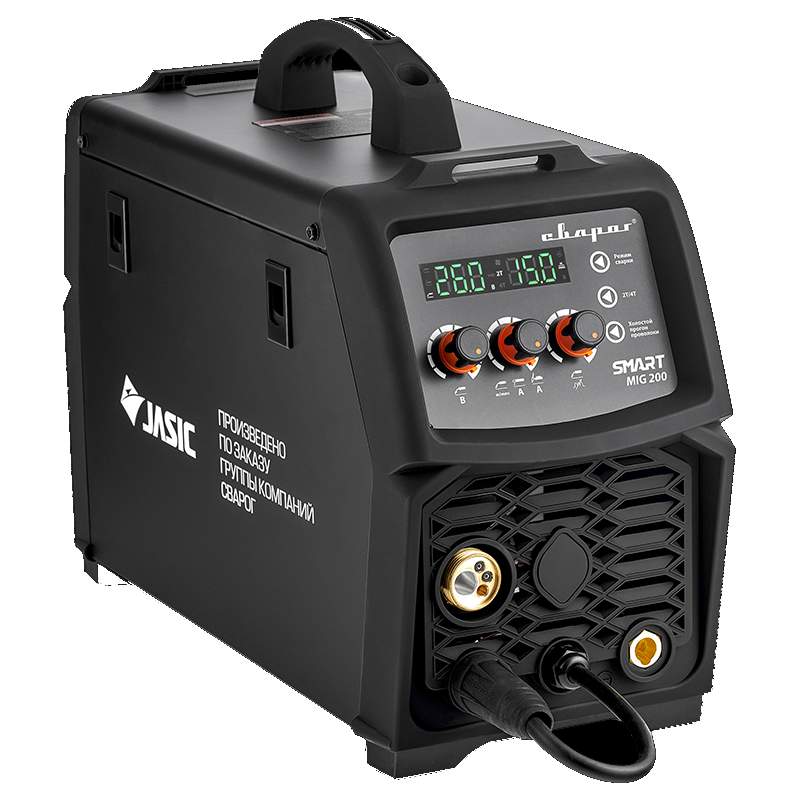Инвертор сварочный MIG 200 REAL SMART (N2A5) Black (маска+краги) Инвертор сварочный MIG 200 REAL SMART (N2A5) Black (маска+краги)