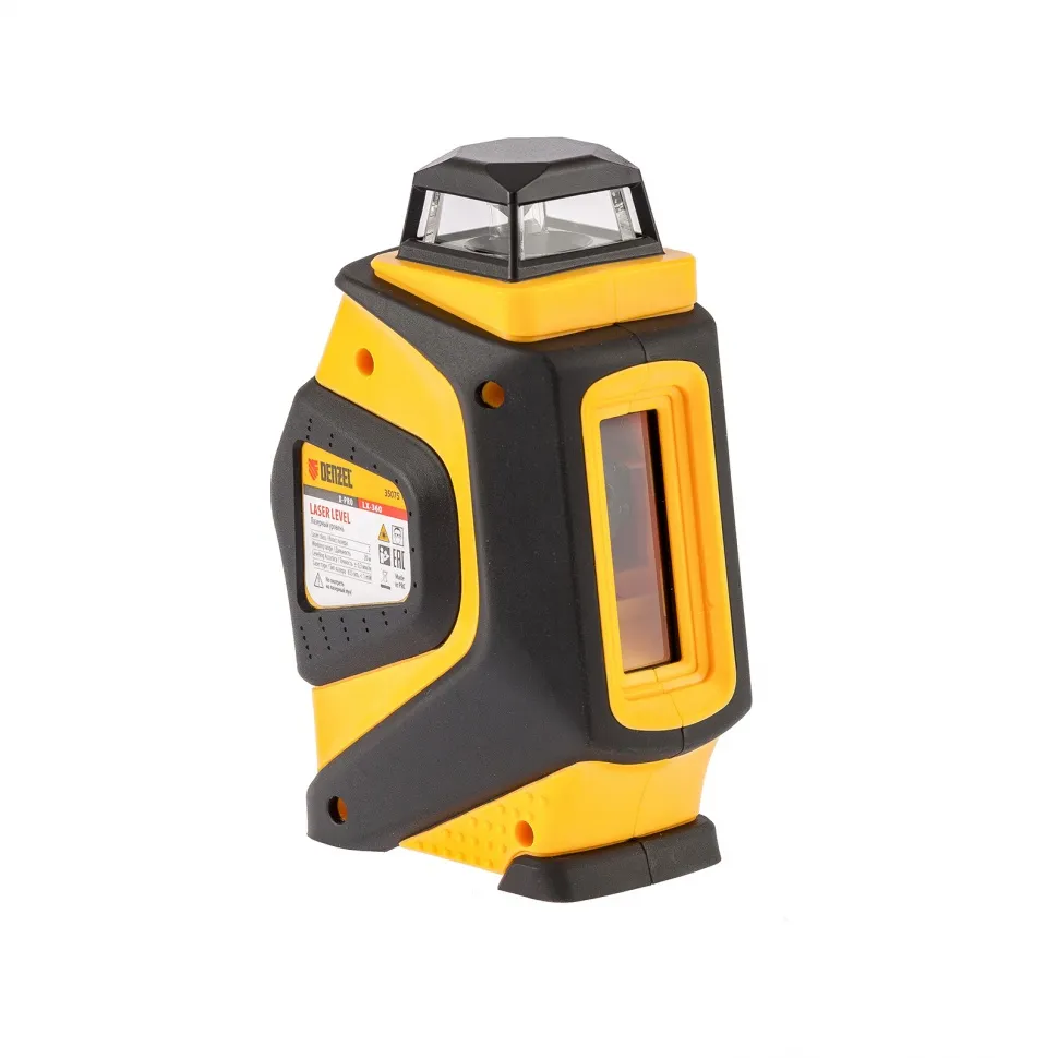 Уровень лазерный Denzel LX360, 20 м, ± 0,3 мм/1 м, горизонтальная и вертикальная плоскости, 360 град Уровень лазерный Denzel LX360, 20 м, ± 0,3 мм/1 м, горизонтальная и вертикальная плоскости, 360 град