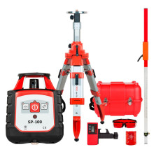 Комплект ротационный нивелир RGK SP-100 + штатив RGK SH-170 рейка RGK LR-2 Комплект ротационный нивелир RGK SP-100 + штатив RGK SH-170 рейка RGK LR-2