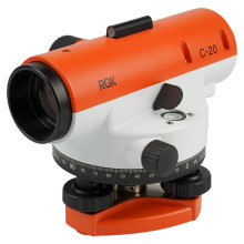 Комплект оптический нивелир RGK C-20 + штатив S6-N + рейка AMO S4 Комплект оптический нивелир RGK C-20 + штатив S6-N + рейка AMO S4
