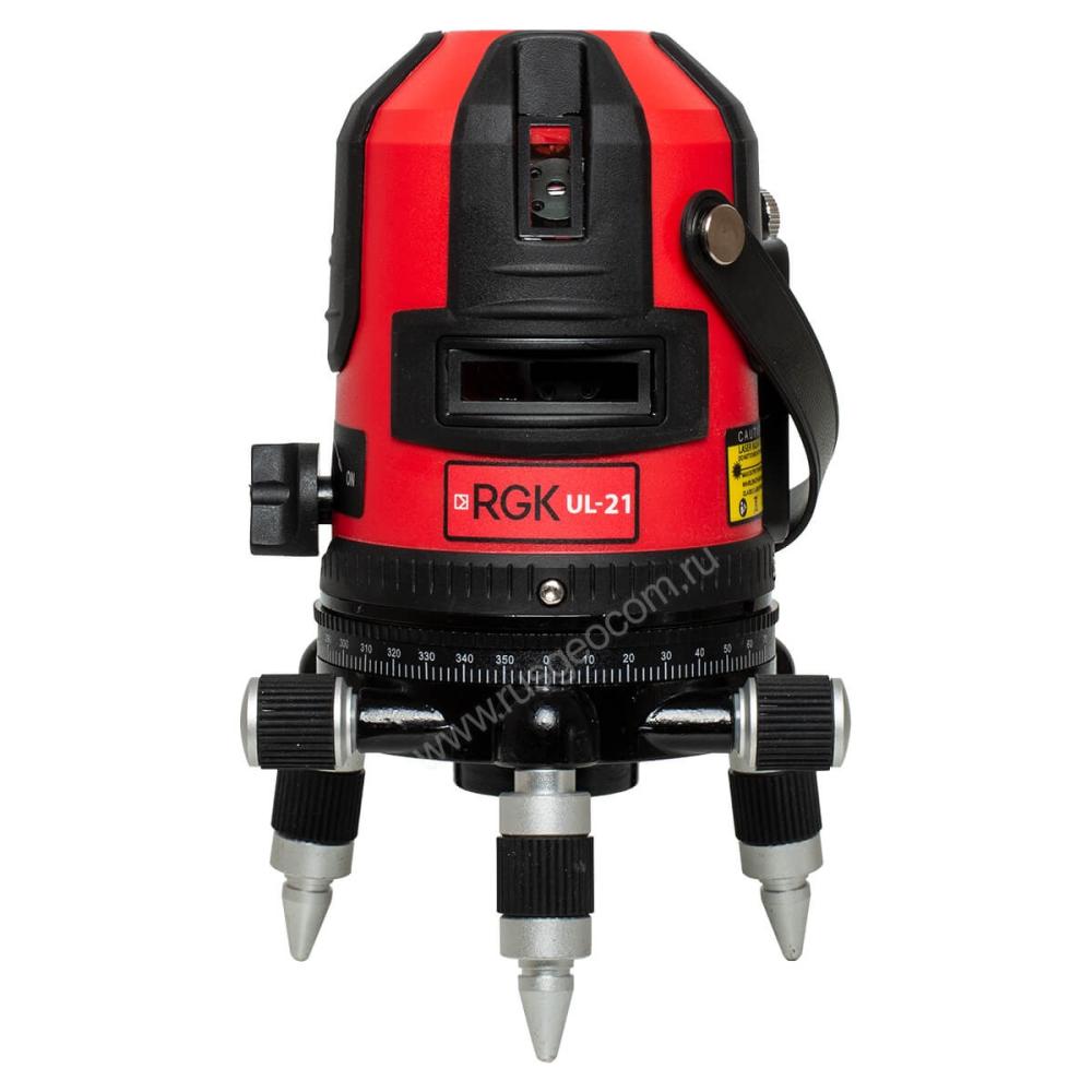 Уровень лазерный RGK UL-21 с калибровкой Уровень лазерный RGK UL-21 с калибровкой
