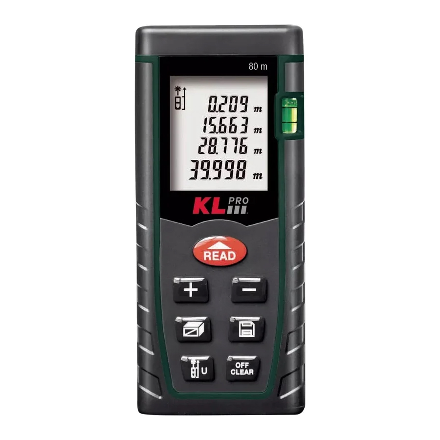 Дальномер лазерный KLpro KLLZM80 (80 метров) Дальномер лазерный KLpro KLLZM80 (80 метров)