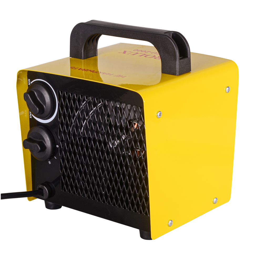 Тепловая электрическая пушка Eurolux ТЭПК-EU-2000 керамический нагревательный элемент, квадратная