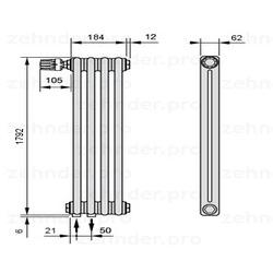 Радиатор отопления Zehnder Charleston 2180/4 TL