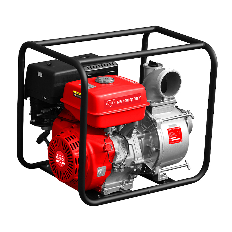 Мотопомпа бензиновая Elitech МБ 1000 Д 100 ГК Мотопомпа бензиновая Elitech МБ 1000 Д 100 ГК