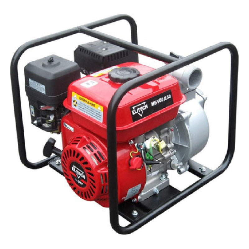 Мотопомпа бензиновая Elitech МБ 600 Д 50
