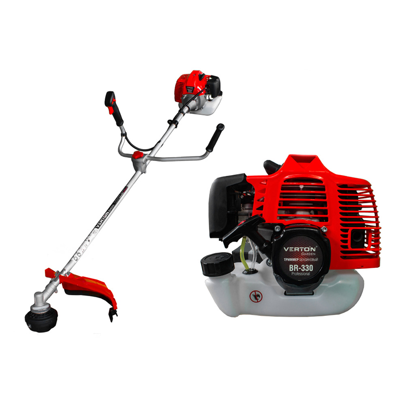 Триммер бензиновый VERTON garden BR-330 Professional (33 см3,не разб. штанга, проф. ранец, нож 40т,к Триммер бензиновый VERTON garden BR-330 Professional (33 см3,не разб. штанга, проф. ранец, нож 40т,к