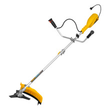 Триммер электрический Denzel TE-1400, 1400 Вт, 420 мм, катушка + диск, разборная штанга