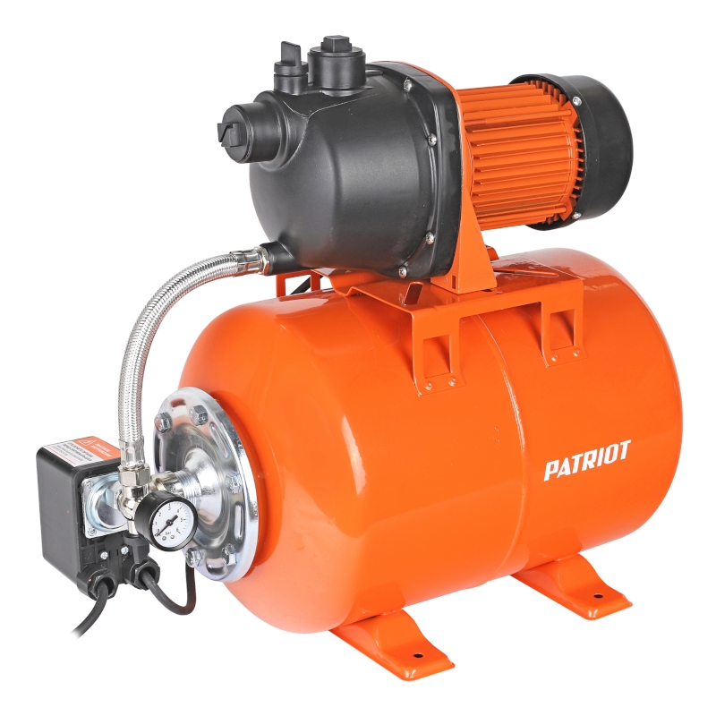 Насосная станция для воды PATRIOT PW 850-24 P для дачи и дома, 850Вт, 3000л.час, объем 24л Насосная станция для воды PATRIOT PW 850-24 P для дачи и дома, 850Вт, 3000л.час, объем 24л