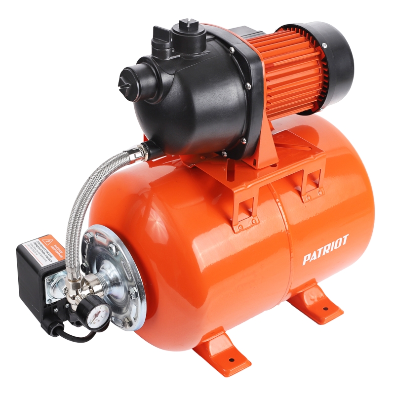 Насосная станция для воды PATRIOT PW 800-20 P для дачи и дома 800Вт, 3000л*час, объем 20л Насосная станция для воды PATRIOT PW 800-20 P для дачи и дома 800Вт, 3000л*час, объем 20л