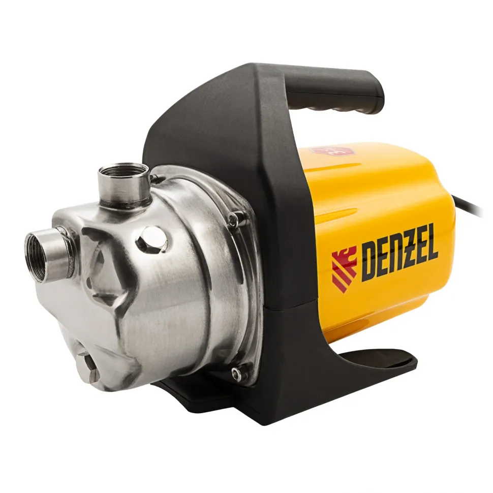 Садовый поверхностный насос Denzel GP 1000Х, 1000 Вт, 3500 л/ч, подъем 44 м, нержавейка Садовый поверхностный насос Denzel GP 1000Х, 1000 Вт, 3500 л/ч, подъем 44 м, нержавейка