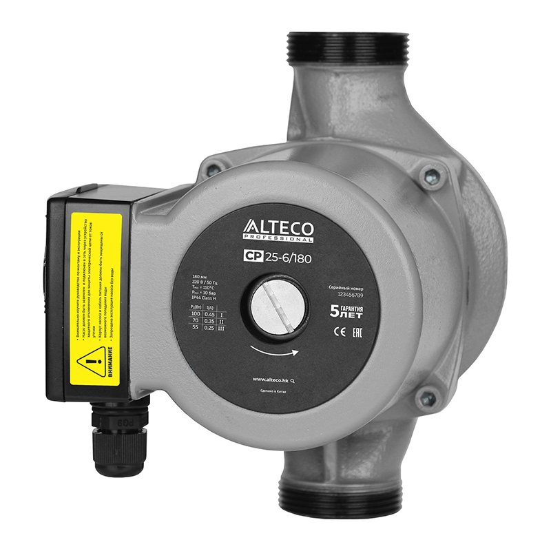 Циркуляционный насос ALTECO CP 25-6/180 Циркуляционный насос ALTECO CP 25-6/180