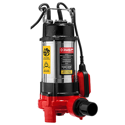 Фекальный насос ЗУБР НПФ-1500-Р Фекальный насос ЗУБР НПФ-1500-Р
