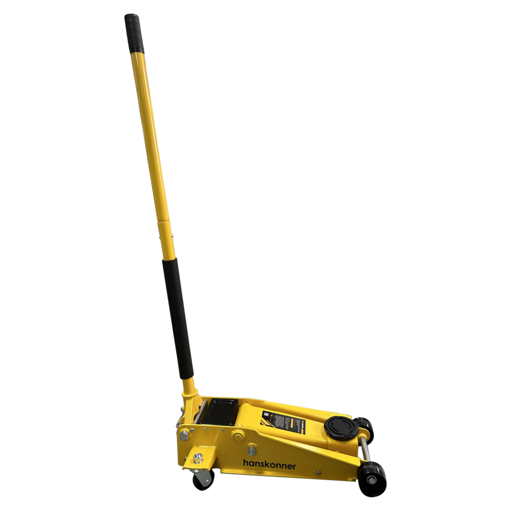 Домкрат подкатной 3т, 133-470мм, двухплунжерный насос, Hanskonner