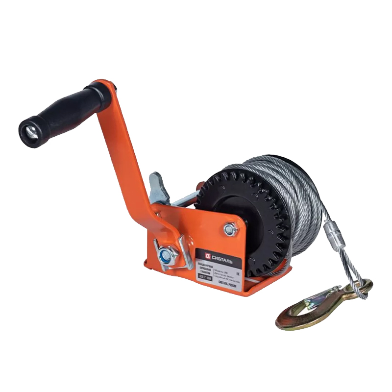 Лебедка ручная барабанная СибТаль LRB 450 кг канат 10 м