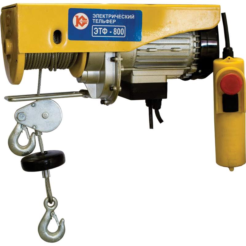 Электротельфер Калибр ЭТФ-800